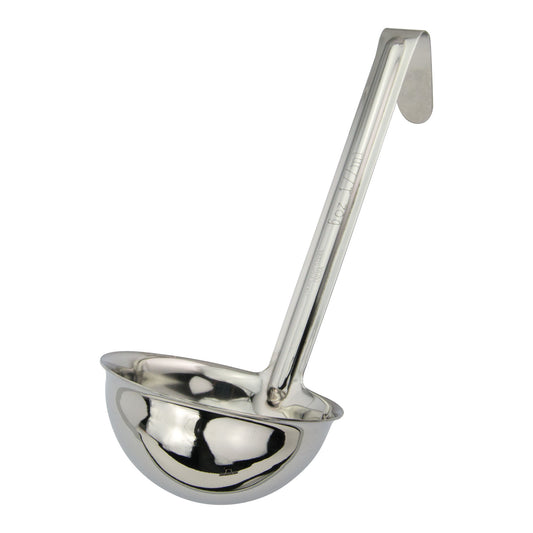 LDI-60SH - One-Piece Stainless Steel Ladle with 6" Handle - 6 oz