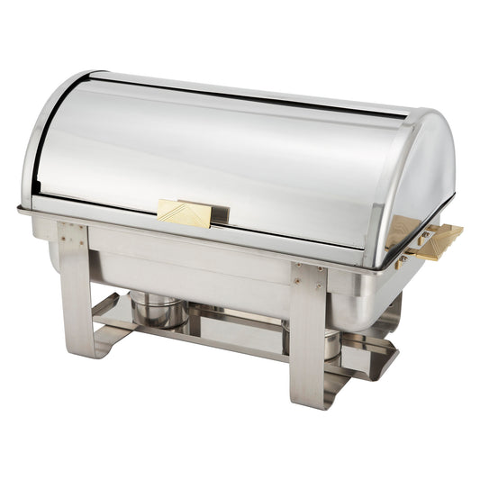 C-5080 - Dallas 8 Quart Chafer, Roll-Top, Stainless Steel