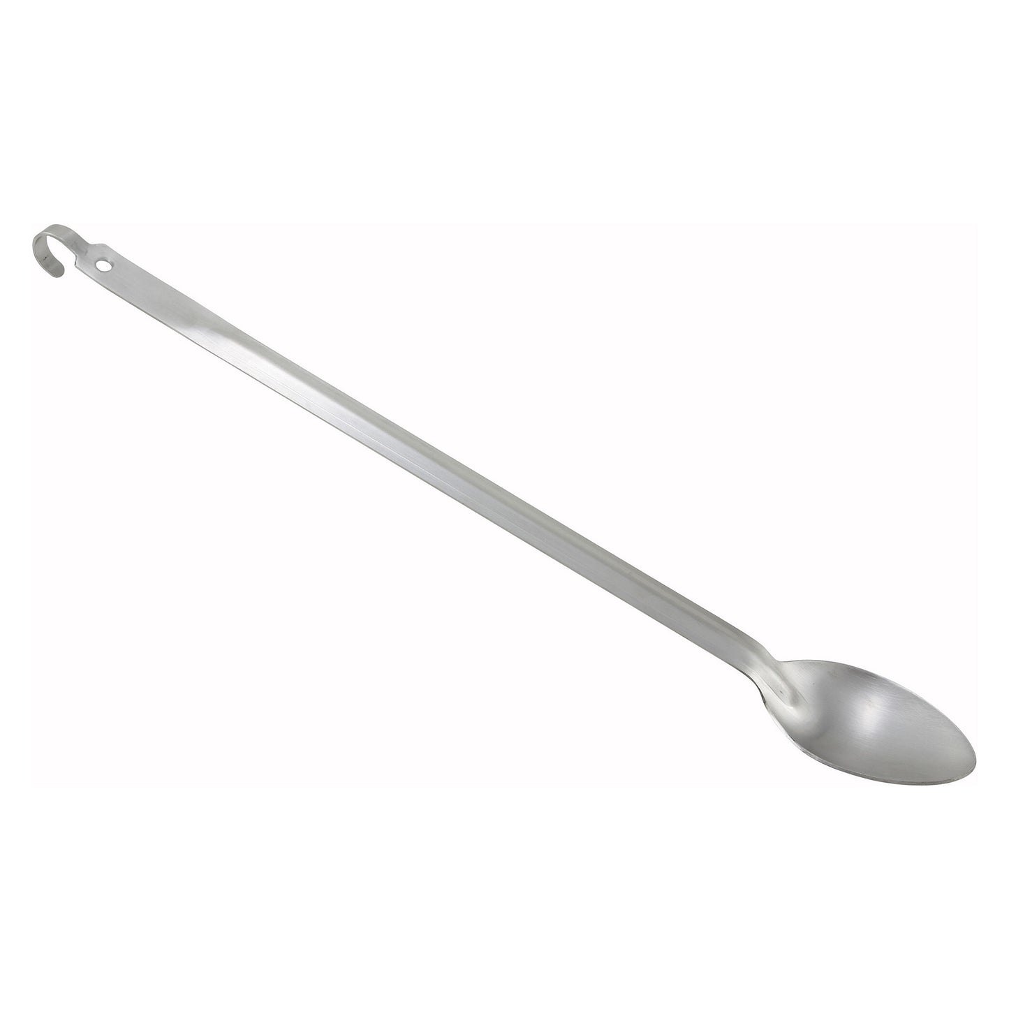 BHKS-21 - 21" Heavy-Duty Basting Spoon with Hook, 2mm - Solid