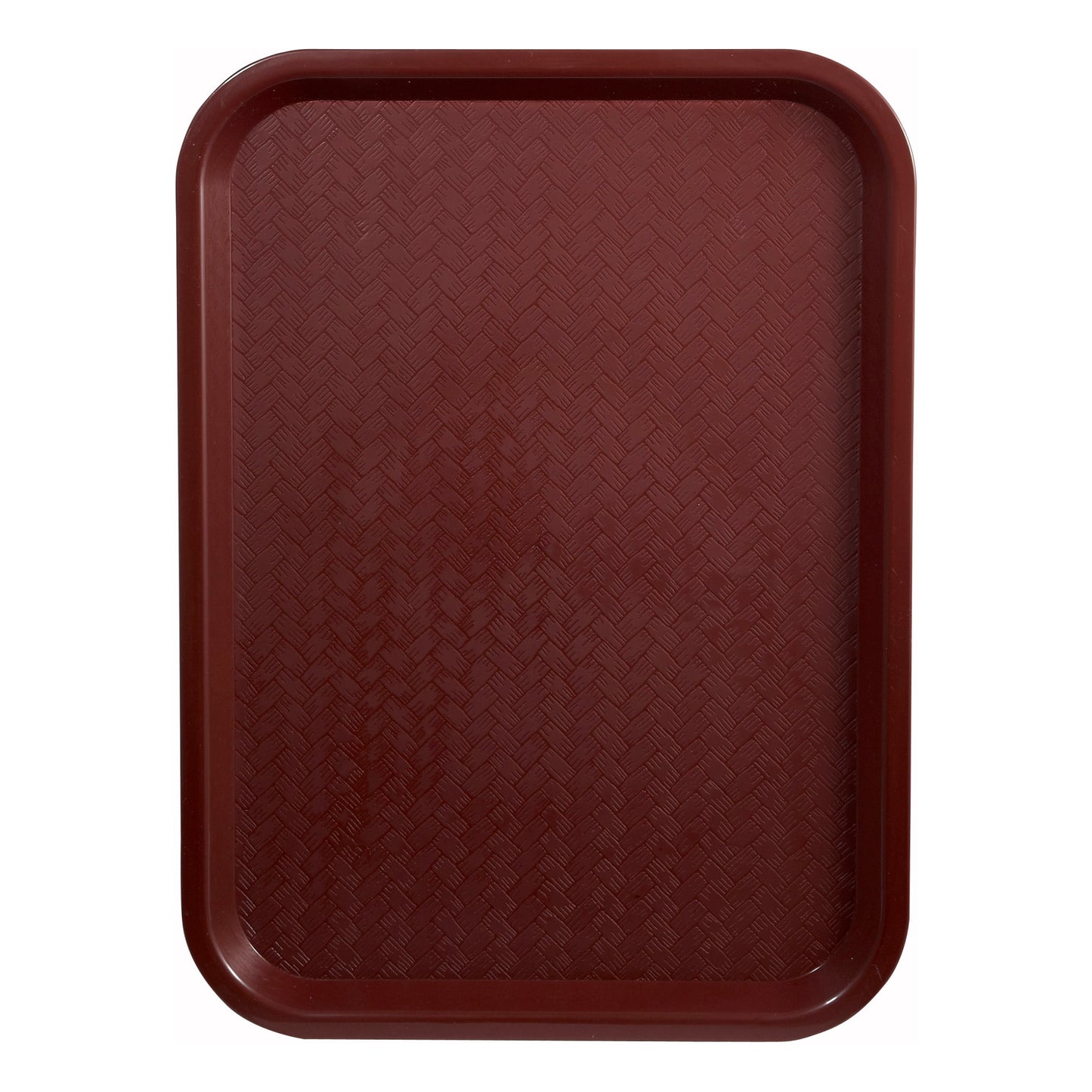 FFT-1014U - High Quality Plastic Cafeteria Tray - 10" x 14", Burgundy