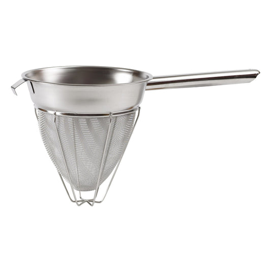 CCB-10R - Hollow Handle Stainless Steel Bouillon Strainer with Extra Fine Mesh, Reinforced - 10"