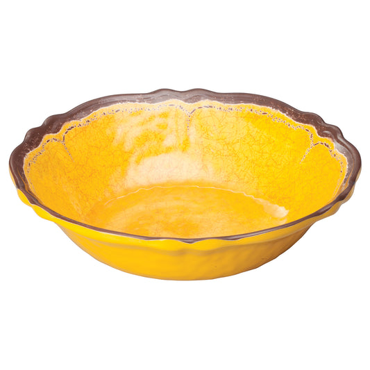 WDM001-606 - 7-1/2"Dia Melamine Hammered Bowl, Yellow, 24pcs/case