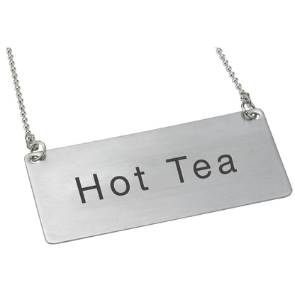 SGN-201 - Chain Sign, Stainless Steel - Hot Tea