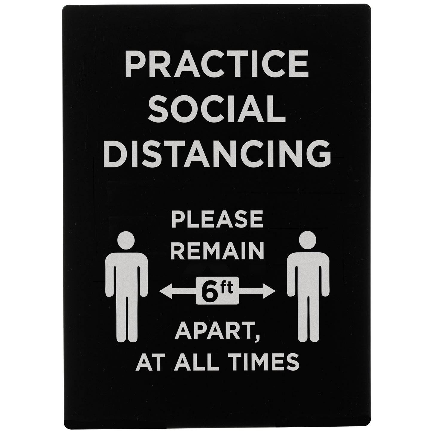 SGN-806 - Stanchion Frame Sign - SGN-806 - Practice Social Distancing