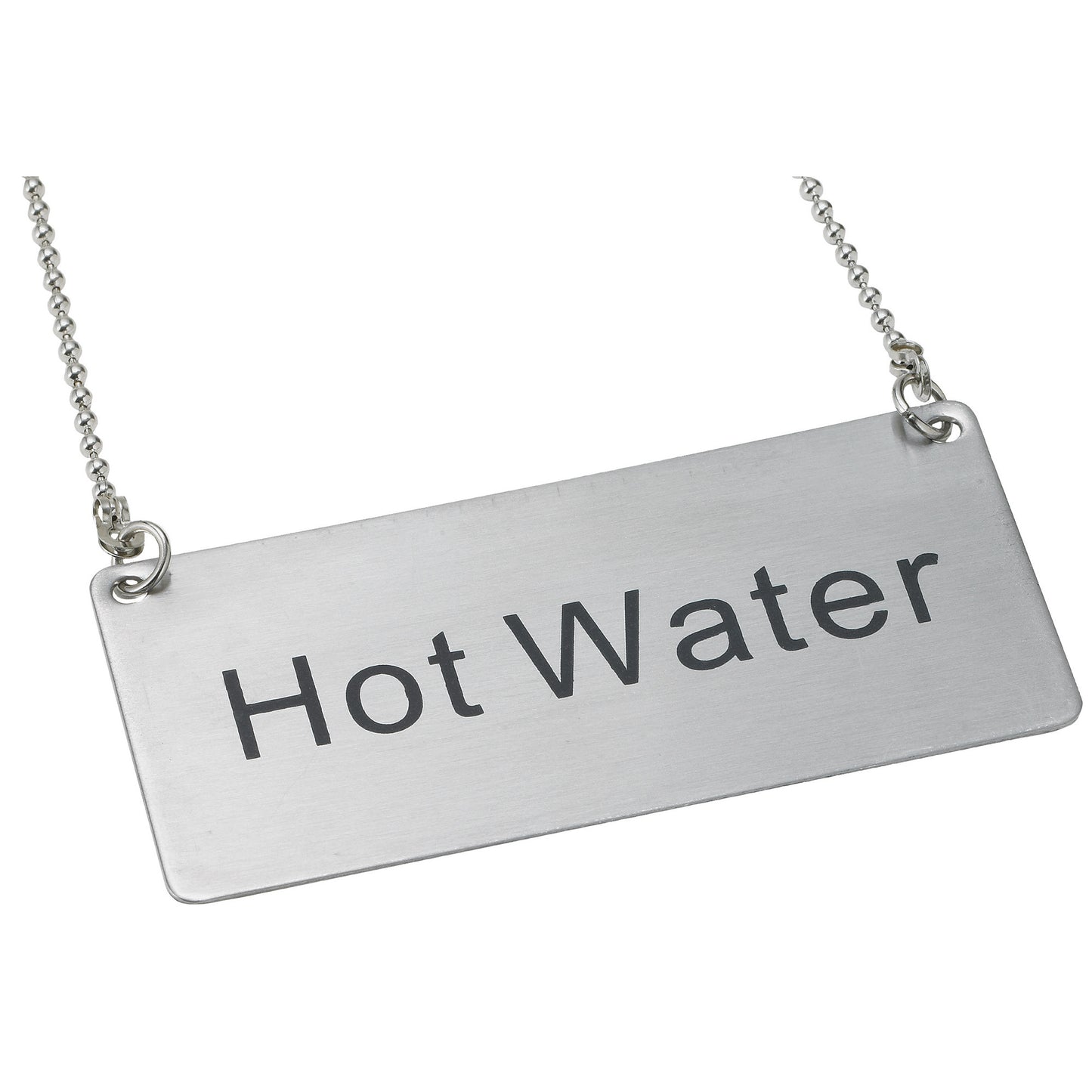 SGN-204 - Chain Sign, Stainless Steel - Hot Water