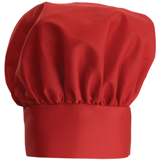 CH-13RD - Chef Hat, Velcro Closure - Red