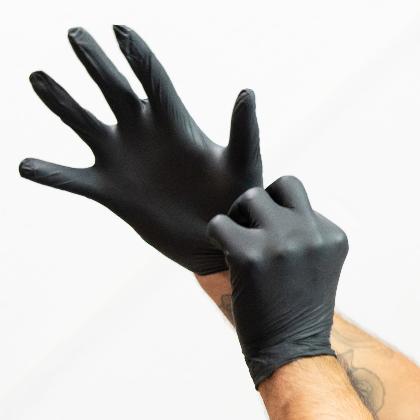 GLN-MB - Disposable Gloves, Nitrile, M, Powder-Free, Black,3Mil,FDA Compliant,100pcs/box