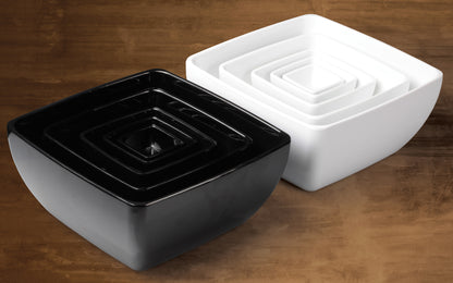 WDM009-305 - 10" Melamine Square Bowl, Black, 6pcs/case