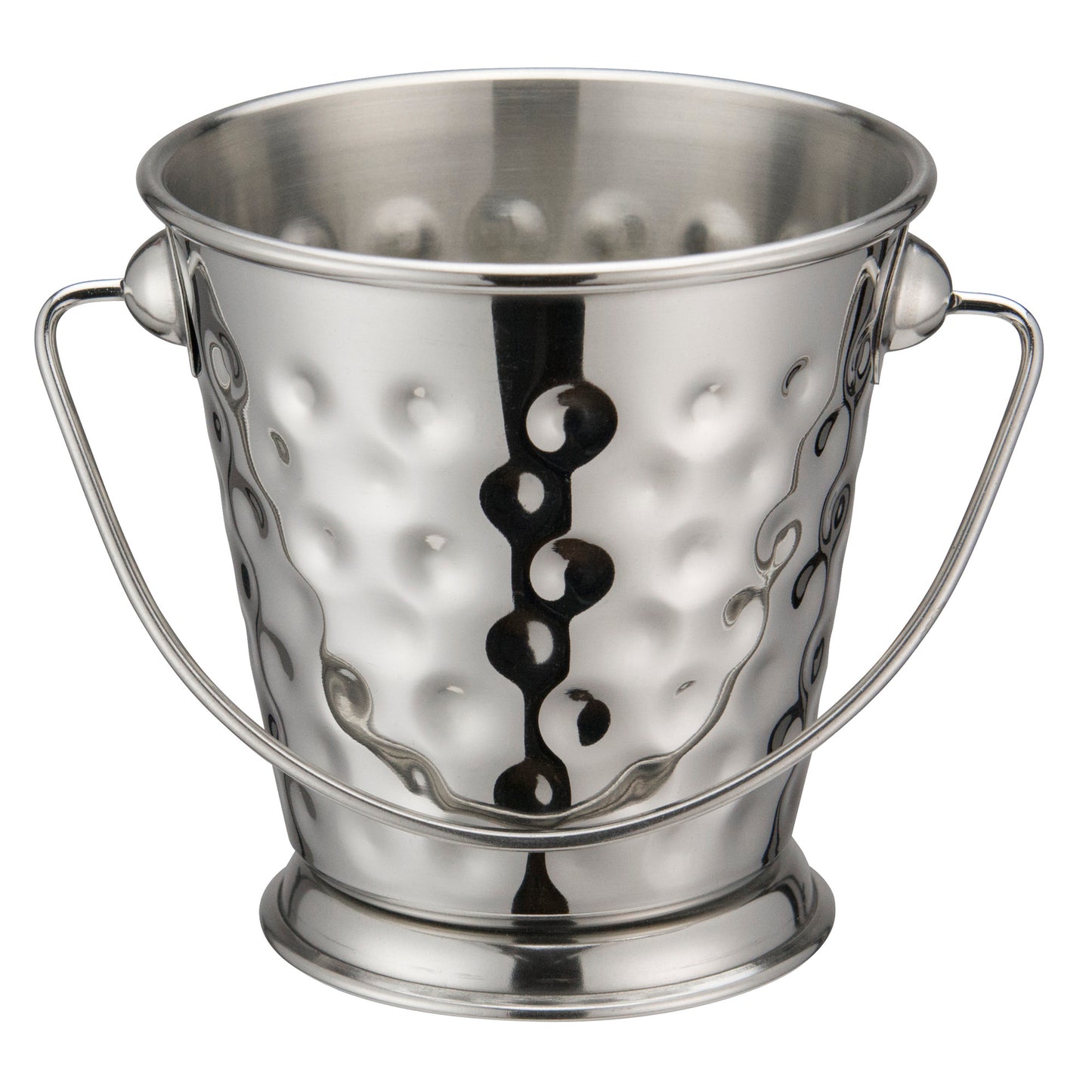 DDSA-102S - Stainless Steel Mini Pail - Hammered, 3-1/2"