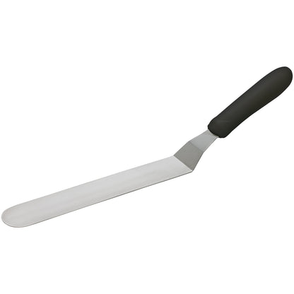 TKPO-9 - Spatula with Offset, Black Polypropylene Handle - 8-1/2" x 1-1/2"