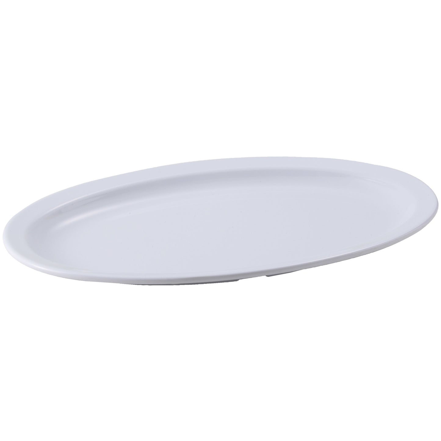 MMPO-139W - Melamine 13-1/4" x 9-1/2" Oval Platter - White