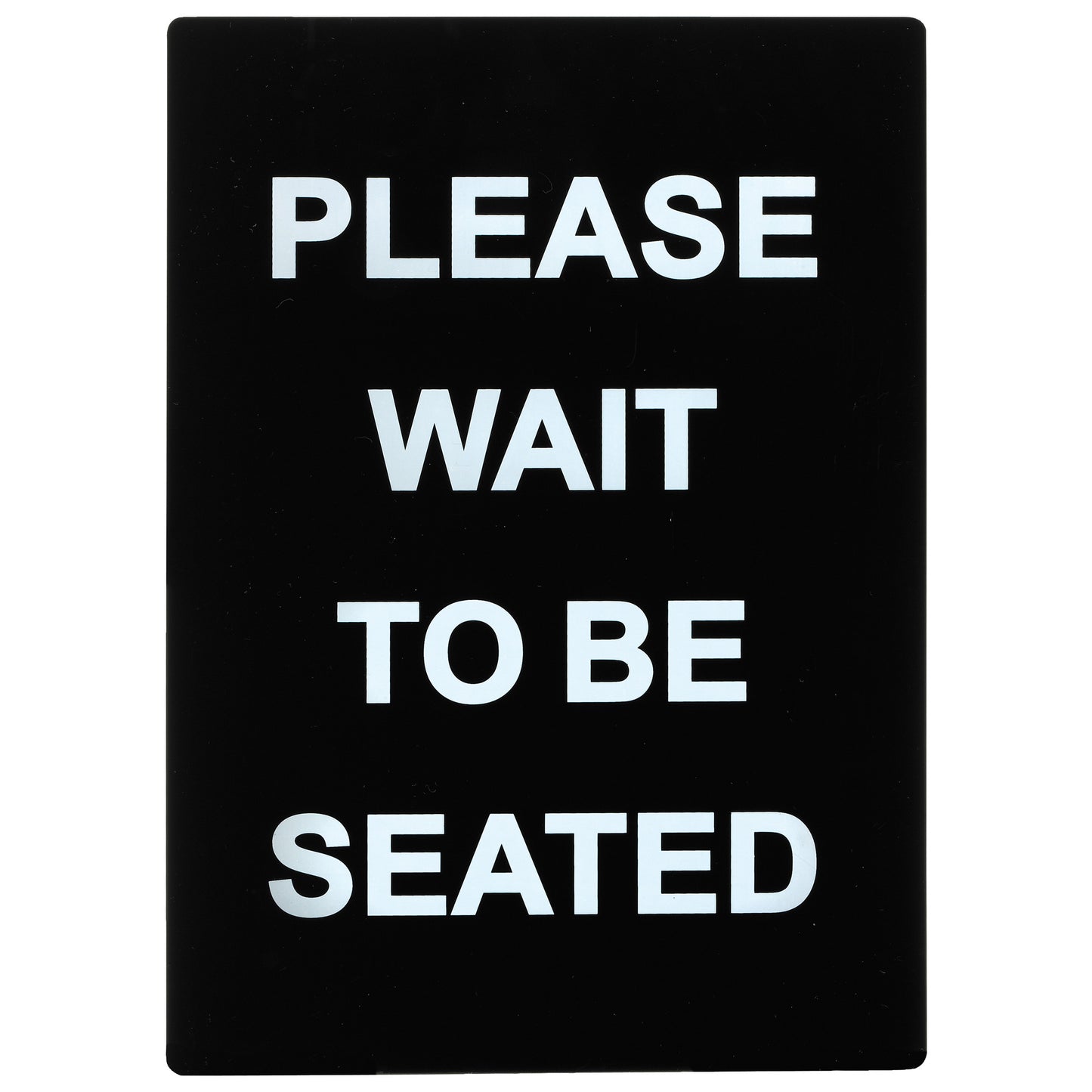 SGN-802 - Stanchion Frame Sign - SGN-802 - Please Wait To Be Seated