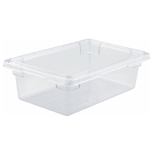 PFSH-6 - Food Storage Box, Clear Polycarbonate - Half, 6"
