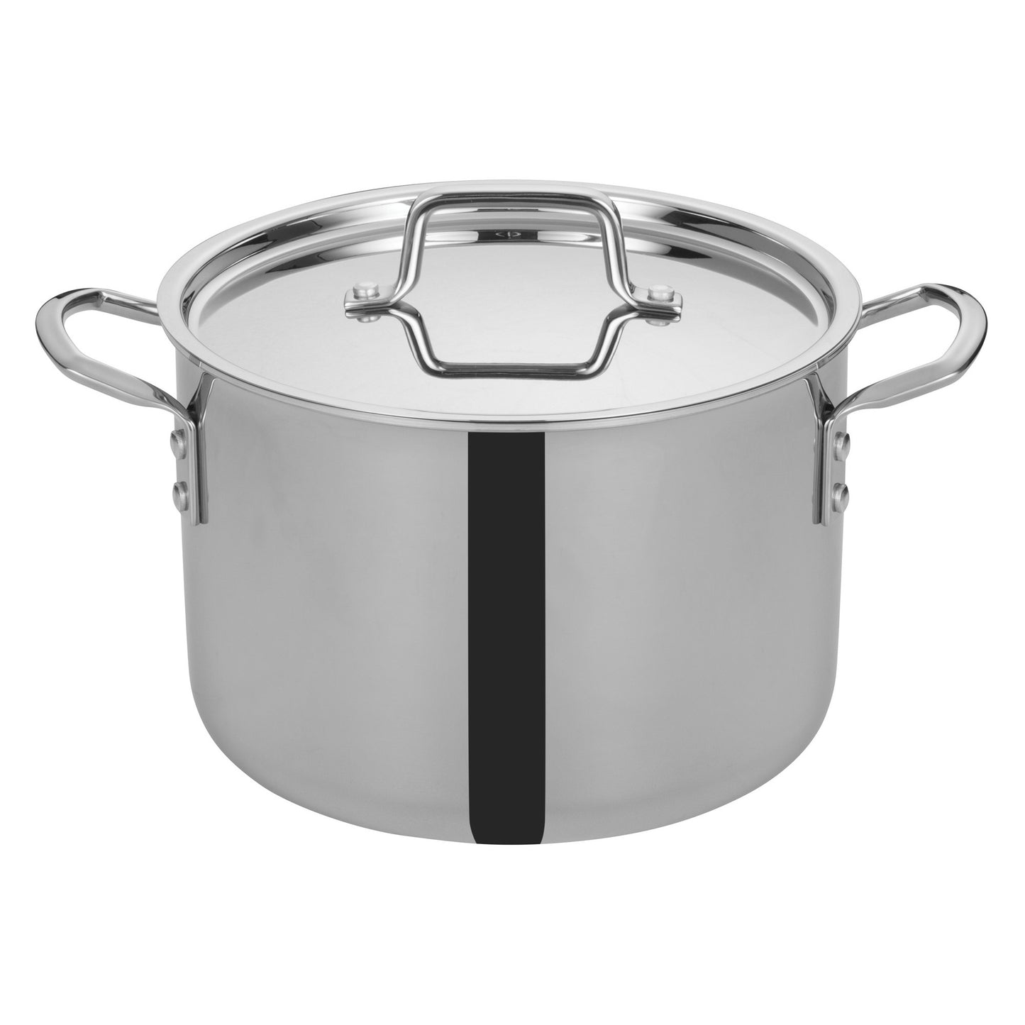TGSP-8 - Tri-Gen Tri-Ply Stainless Steel Stock Pot with Cover - 8 Quart