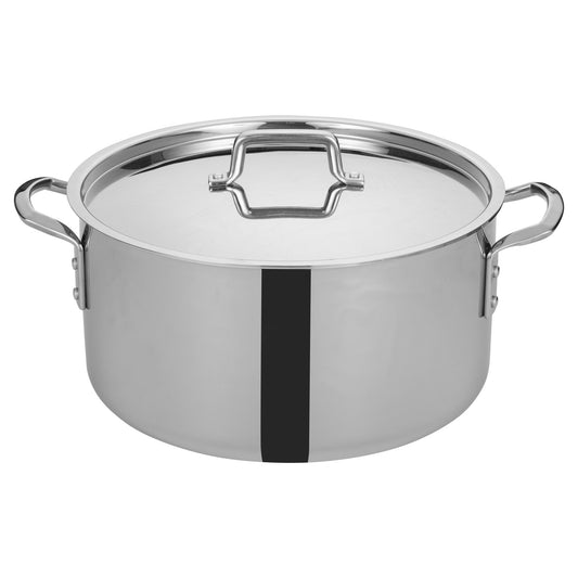 TGSP-20 - Tri-Gen Tri-Ply Stainless Steel Stock Pot with Cover - 20 Quart