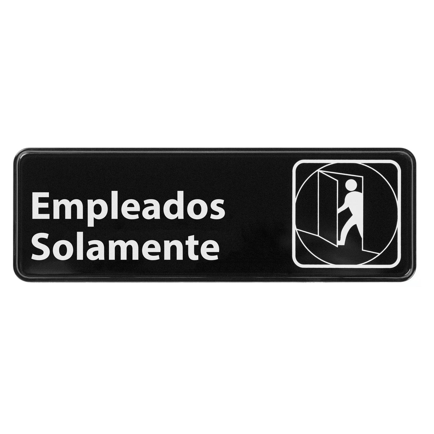 SGN-361 - Information Signs, 9"W x 3"H, Spanish - SGN-361 - Employees Only