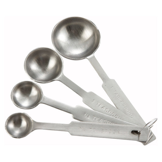 MSPD-4X - Measuring Spoon Set, 4-piece, Deluxe, Stainless Steel