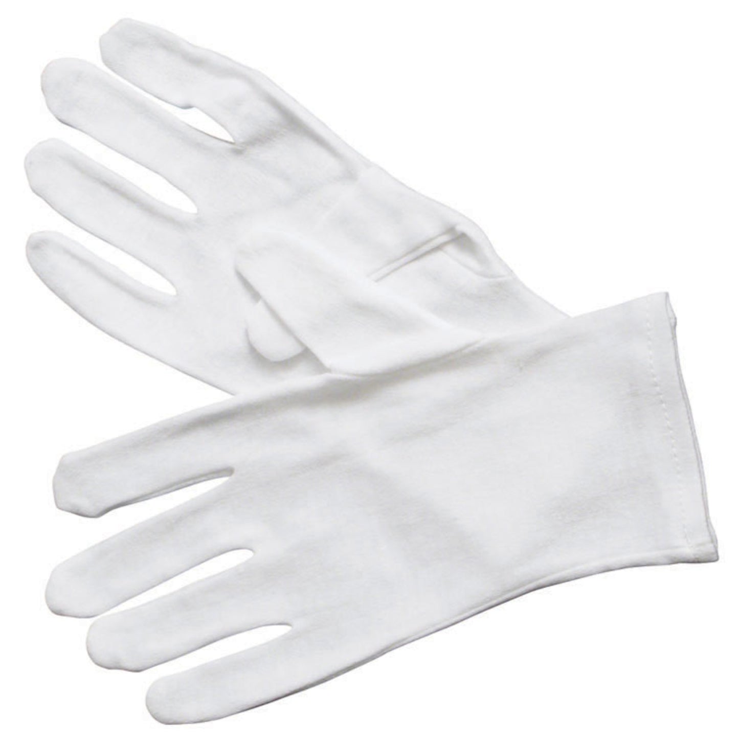 GLC-M - White Cotton Service Gloves - Medium