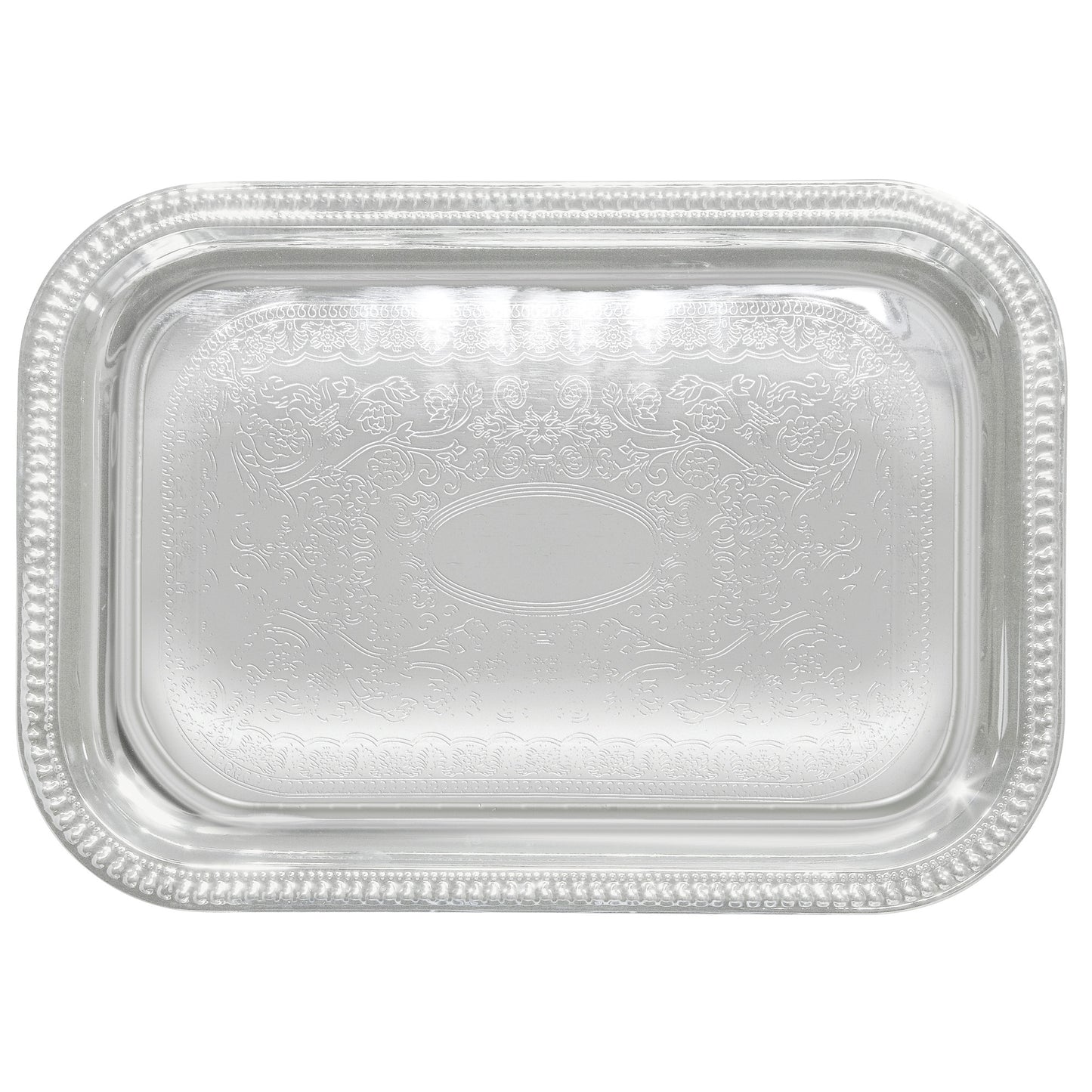 CMT-2014 - Chrome-Plated Serving Tray - Rectangular, 20 x 14