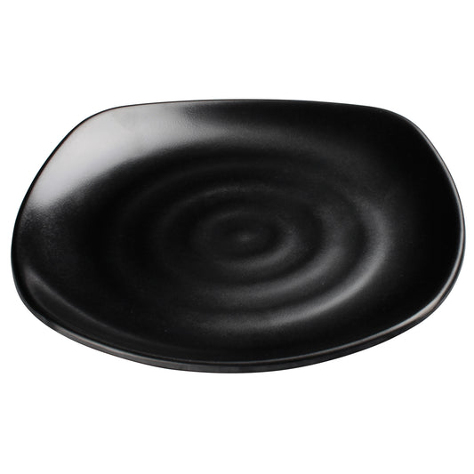 WDM013-301 - 8-3/4" Melamine Square Plate, Black, 24pcs/case