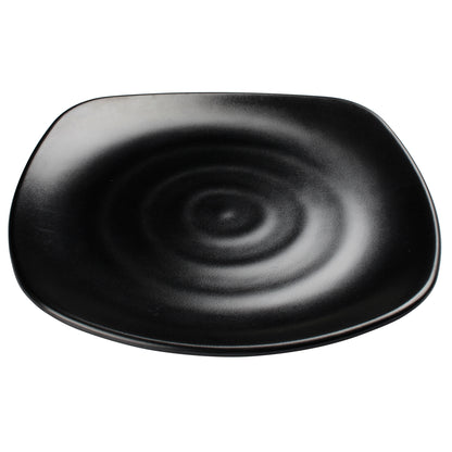 WDM013-305 - 12-3/4" Melamine Square Plate, Black, 12pcs/case