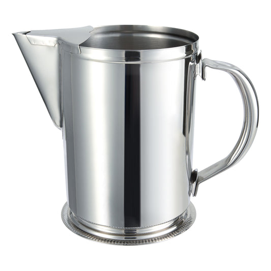 WPG-64 - 64 oz Water Pitcher with Ice Guard, Stainless Steel