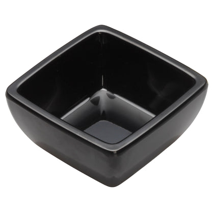 WDM009-301 - 2-1/2" Melamine Square Mini Bowl, Black, 48pcs/case