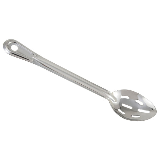 BSSN-13 - Winco Prime One-piece Stainless Steel Basting Spoon, NSF - Slotted, 13"