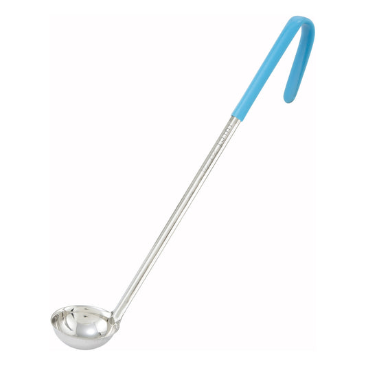 LDC-05 - One-Piece Stainless Steel Ladle, Color-Coded Handles - 1/2 oz
