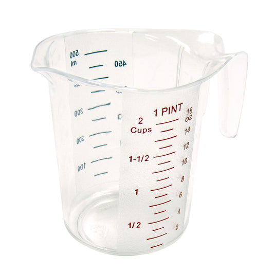PMCP-50 - Polycarbonate Measuring Cup with Color Graduations - 1 Pint