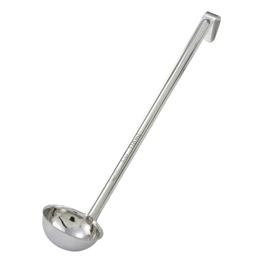 LDIN-4 - Winco Prime One-Piece Ladle, Stainless Steel - 4 oz