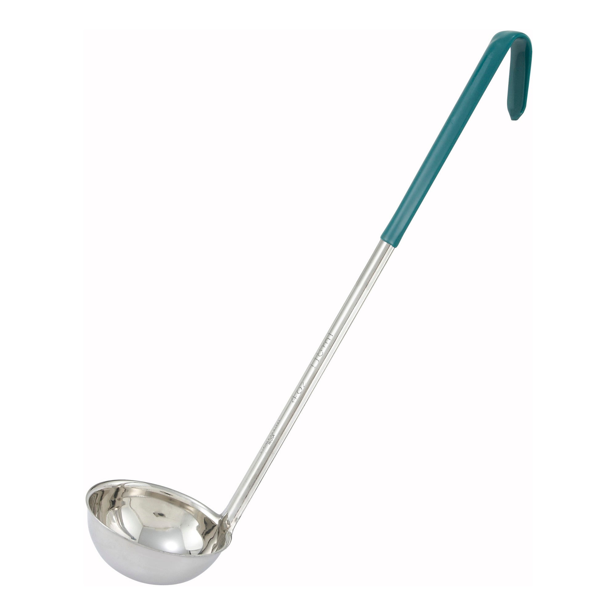 Ldc 4 4oz Ladle One Piece Green Ss Winco 7291