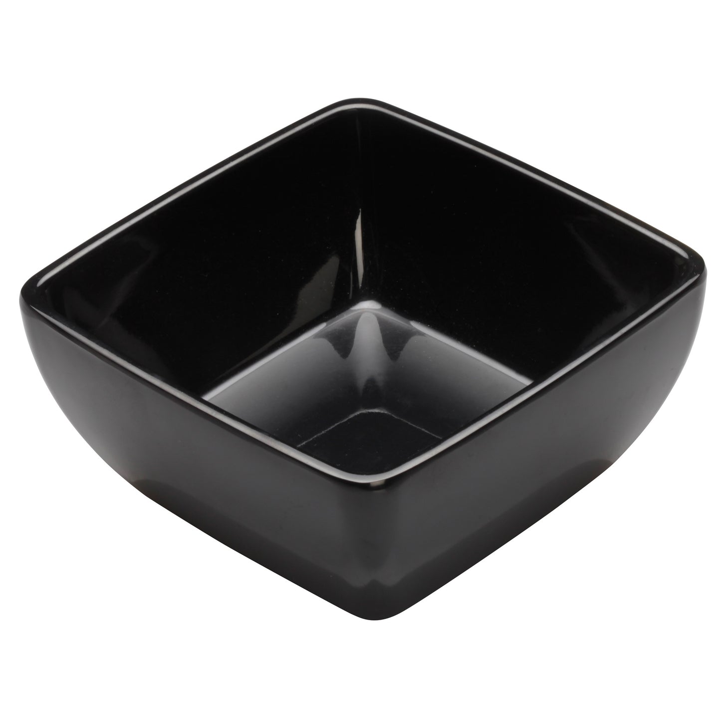 WDM009-303 - 5" Melamine Square Bowl, Black, 24pcs/case