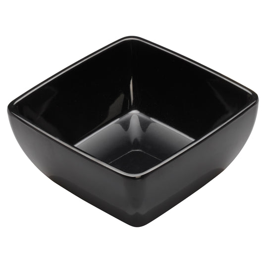 WDM009-303 - 5" Melamine Square Bowl, Black, 24pcs/case