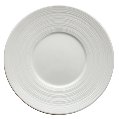 WDP022-105 - 6-1/2"Dia. Porcelain Round Plate, Bright White, 48 pcs/case