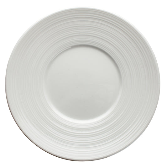 WDP022-105 - 6-1/2"Dia. Porcelain Round Plate, Bright White, 48 pcs/case