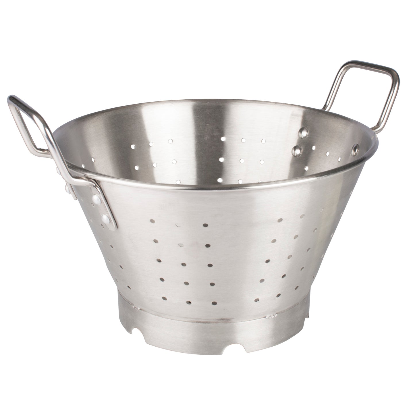 SLO-11 - Colander with Handles & Base, Heavy-Duty Stainless Steel - 11 Quart