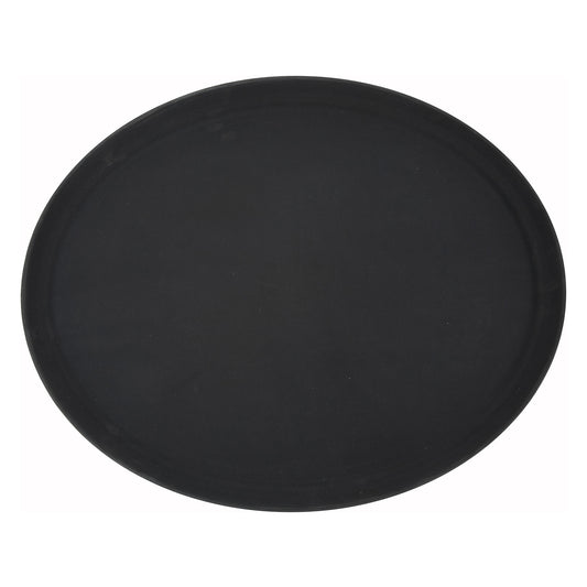 TRH-2722K - Easy-Hold 27" x 22" Oval Rubber-Lined Plastic Tray