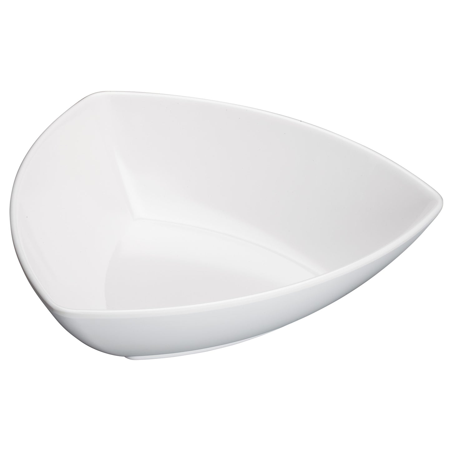 WDM005-204 - 10" Melamine Triangular Bowl, White, 24pcs/case