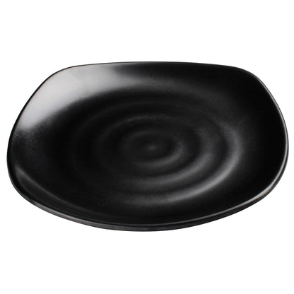 WDM013-302 - 9-3/4" Melamine Square Plate, Black, 24pcs/case
