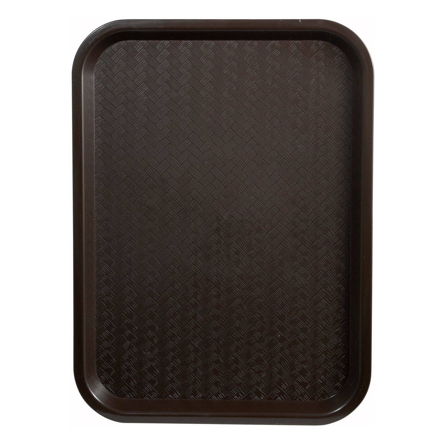 FFT-1216B - High Quality Plastic Cafeteria Tray - 12 x 16, Brown