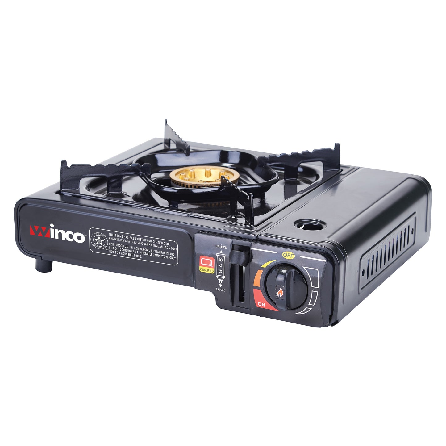 PGS-1K - Portable Gas Stove, 9500 BTUs, Brass Burner