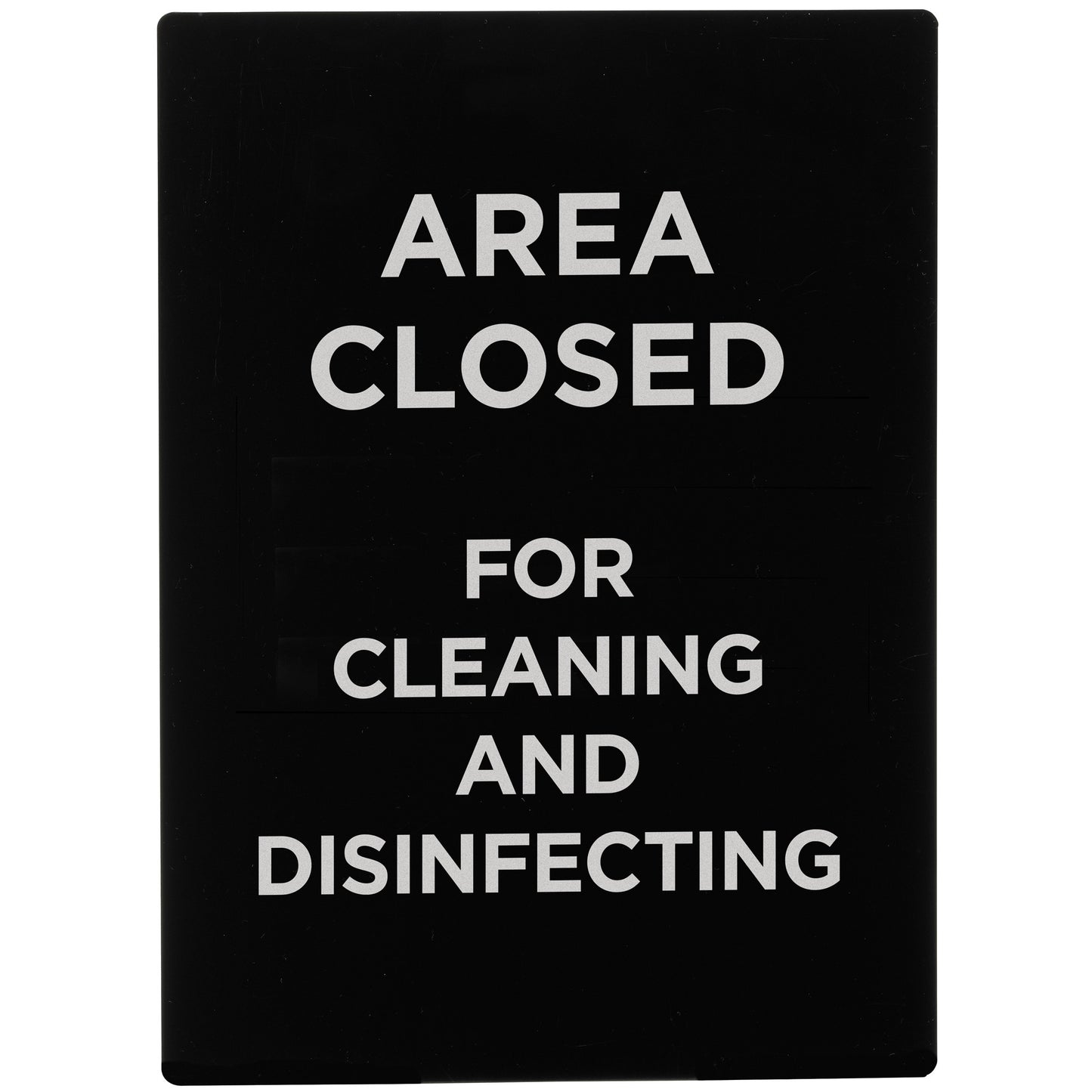 SGN-807 - Stanchion Frame Sign - SGN-807- Area Closed For Cleaning & Disinfecting