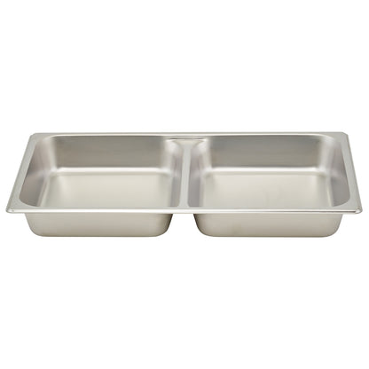 SPFD2 - Divided Food Pan, Full-size, 2-1/2", Stainless Steel