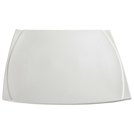 WDP009-103 - 14"Sq Porcelain Square Plate, Bright White, 6 pcs/case