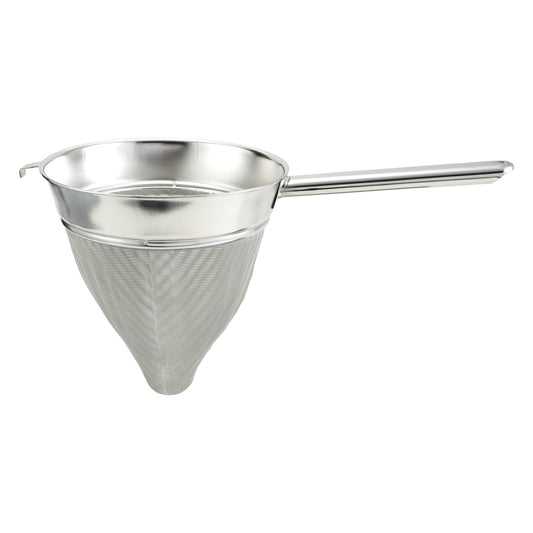 CCB-10 - Hollow Handle Stainless Steel Bouillon Strainer with Extra Fine Mesh - 10"