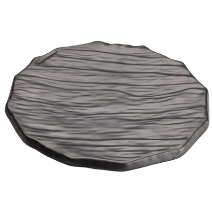 WDM019-301 - 11-1/2"Dia Melamine Round Platter, Black, 12pcs/case