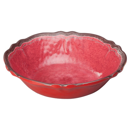 WDM001-507 - 13-3/4"Dia Melamine Hammered Bowl, Red, 12pcs/case