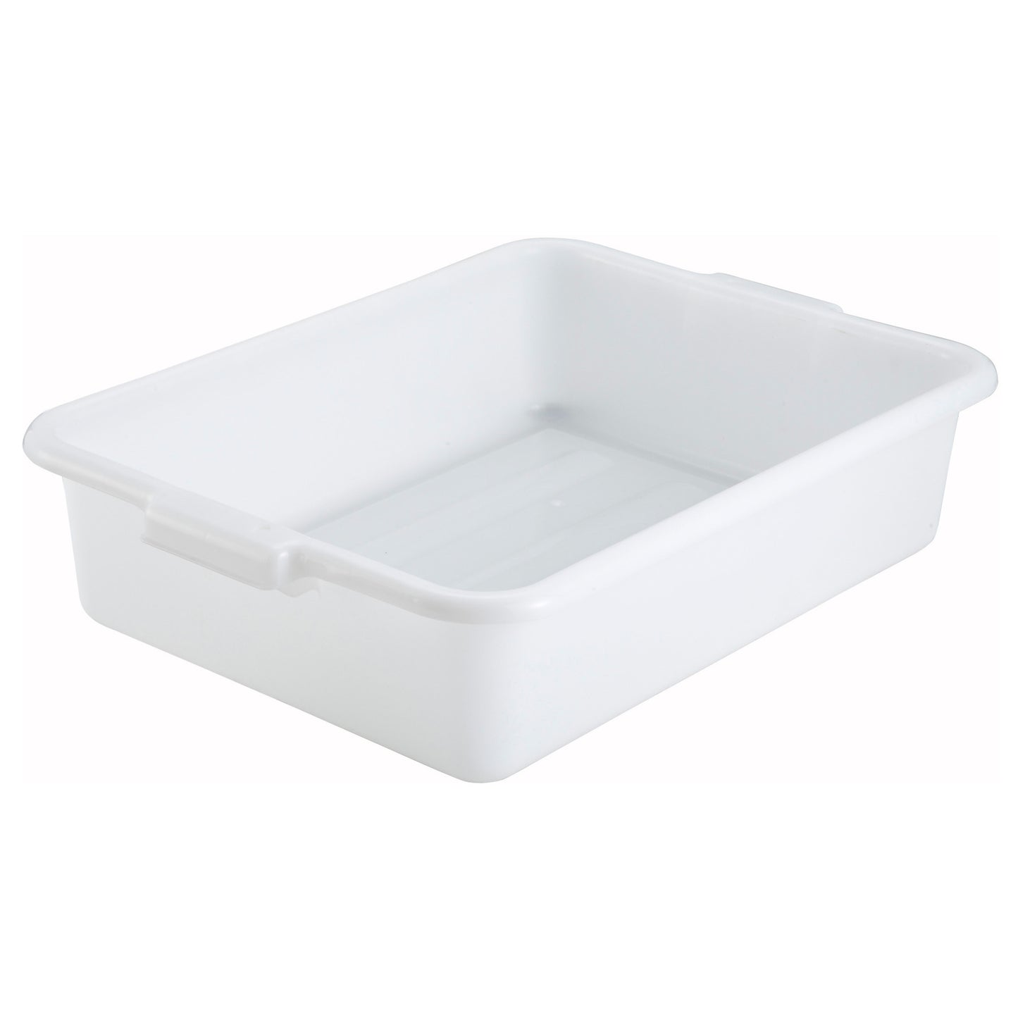 PL-5W - Standard Weight Polypropylene Dish Box, 5" Depth - White