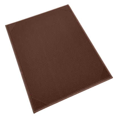 LMS-814BN - Single-View Menu Cover - Brown, 8-1/2" x 14"